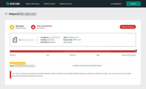 ここでワードプレスのマルウェアが感染してる可能性がある場合